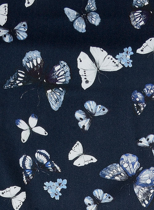 Italian Cotton Butterfly Tuxedo Suit - StudioSuits