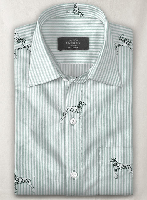Italian Cotton Dalmatian Shirt - StudioSuits