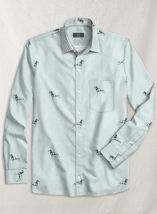 Italian Cotton Dalmatian Shirt - StudioSuits