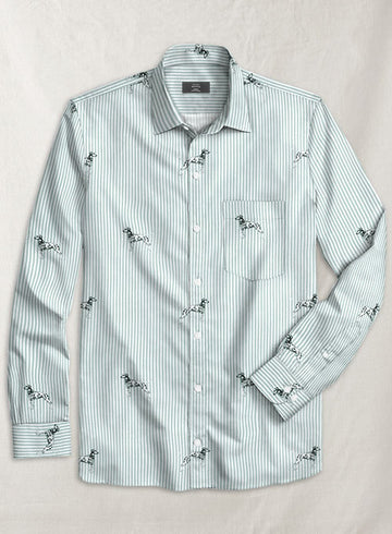 Italian Cotton Dalmatian Shirt - StudioSuits