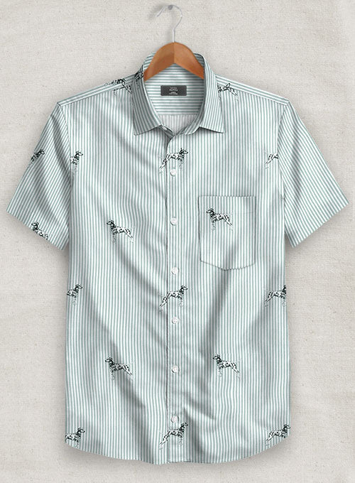 Italian Cotton Dalmatian Shirt - StudioSuits