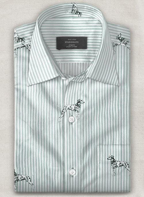 Italian Cotton Dalmatian Shirt - StudioSuits