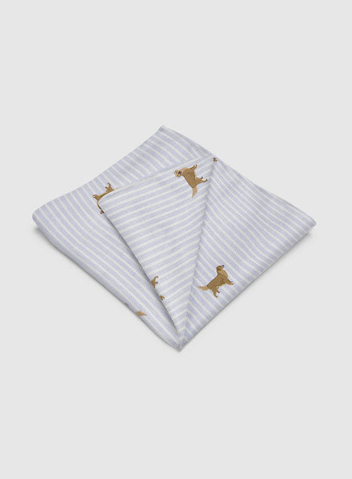 Italian Cotton Pocket Square - Retriever - StudioSuits