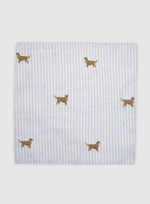Italian Cotton Pocket Square - Retriever - StudioSuits