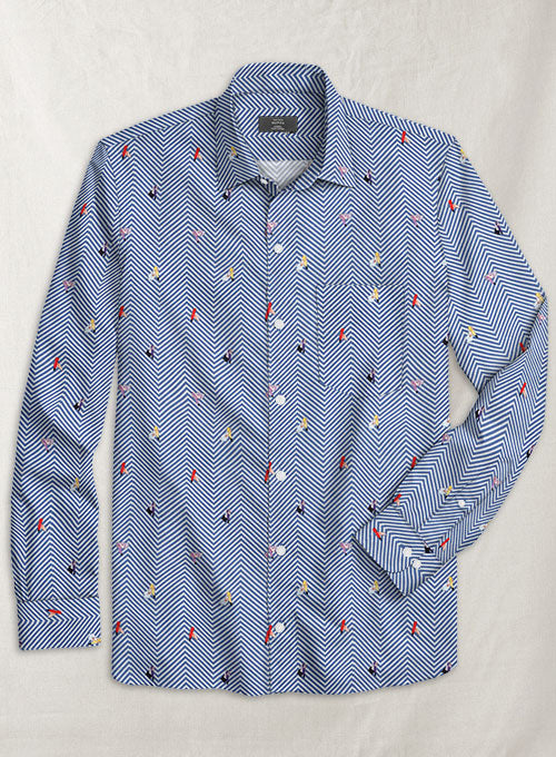 Italian Cotton Karaoke Shirt - StudioSuits