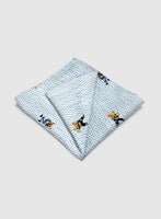 Italian Cotton Pocket Square - Sporty Bear - StudioSuits