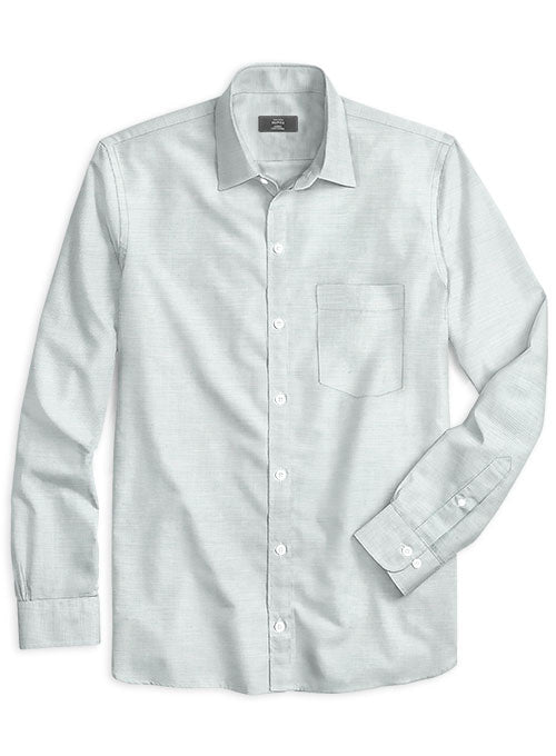 Italian Cotton Zod Light Gray Shirt