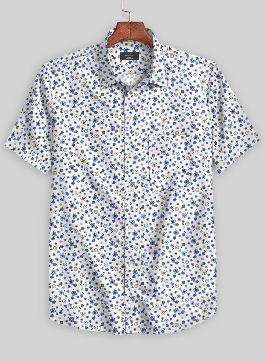 Italian Cotton Ditsy Shirt - StudioSuits