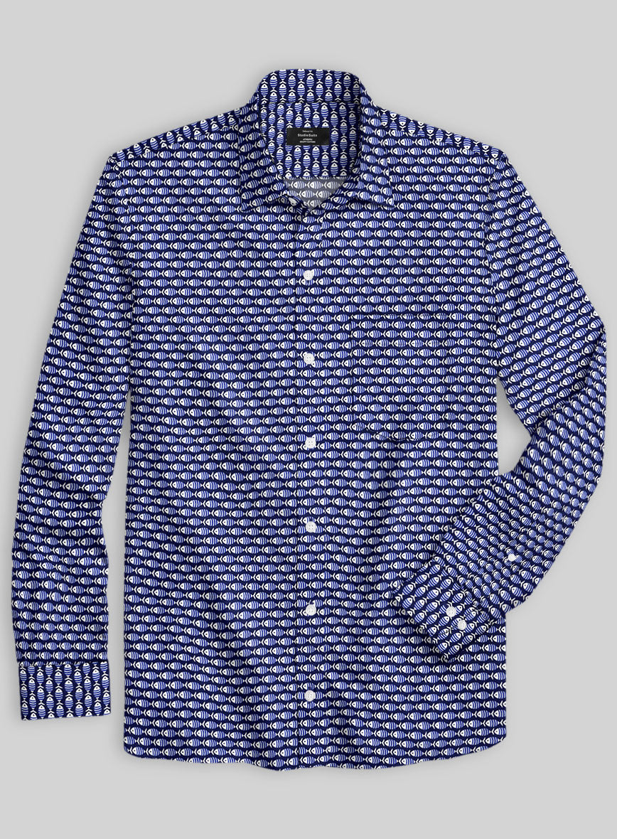 Italian Cotton Guppy Fish Shirt - StudioSuits