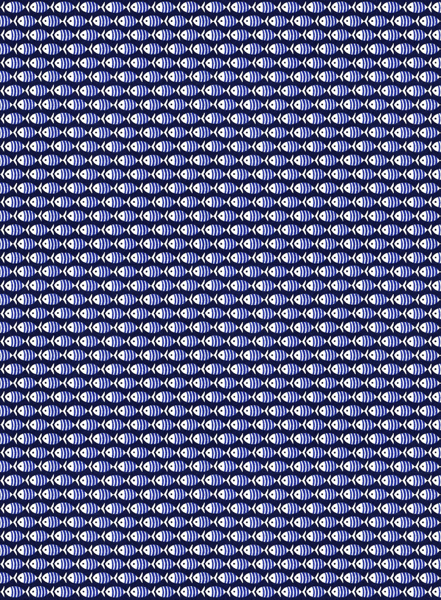 Italian Cotton Guppy Fish Shirt - StudioSuits