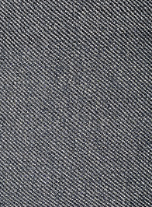 Italian Denim Blue Linen Jacket - StudioSuits