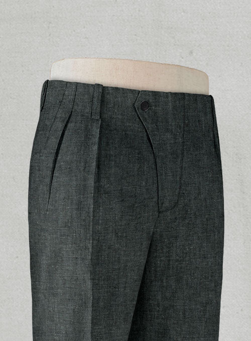 Italian Freni Vintage Manny Linen Trousers - StudioSuits