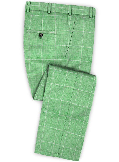 Italian Grassland Linen Pants - StudioSuits