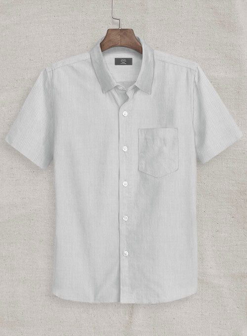 Italian Herringbone Gray Shirt – StudioSuits