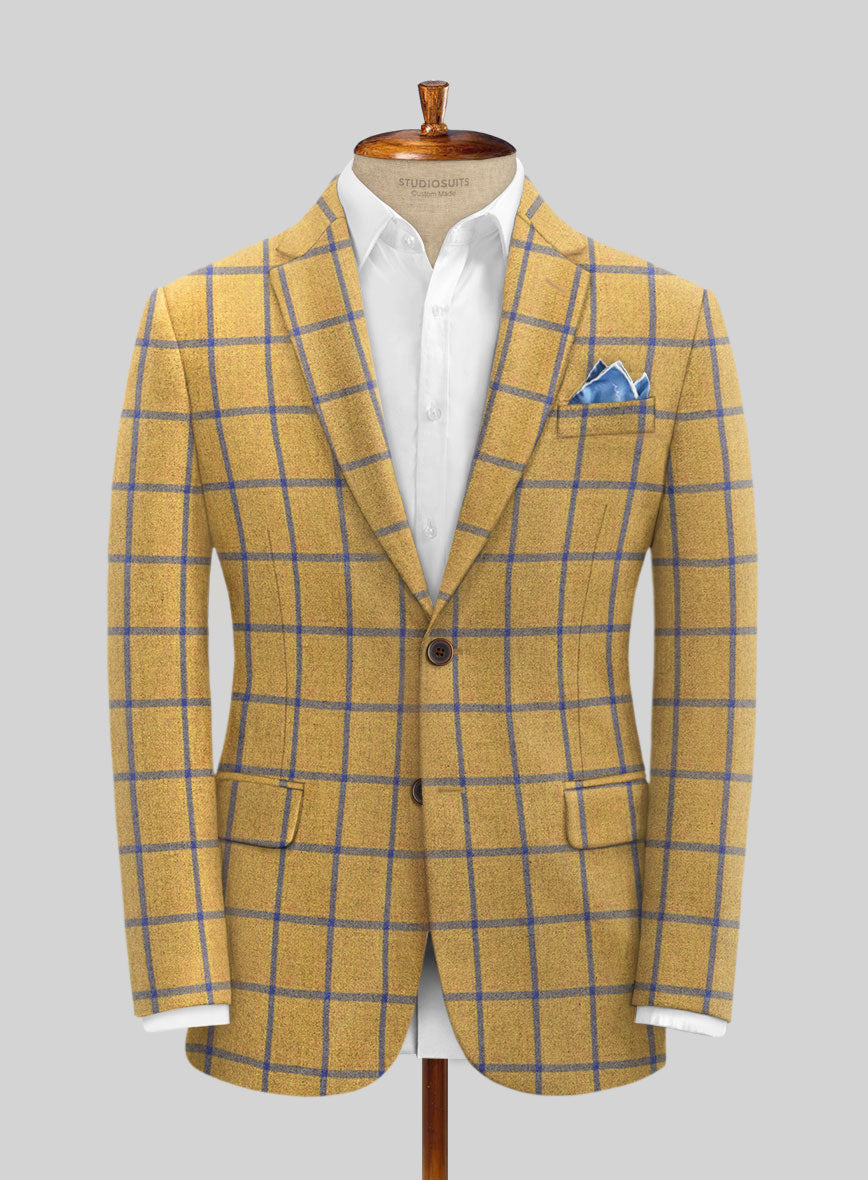 Italian Alter Checks Tweed Jacket - StudioSuits