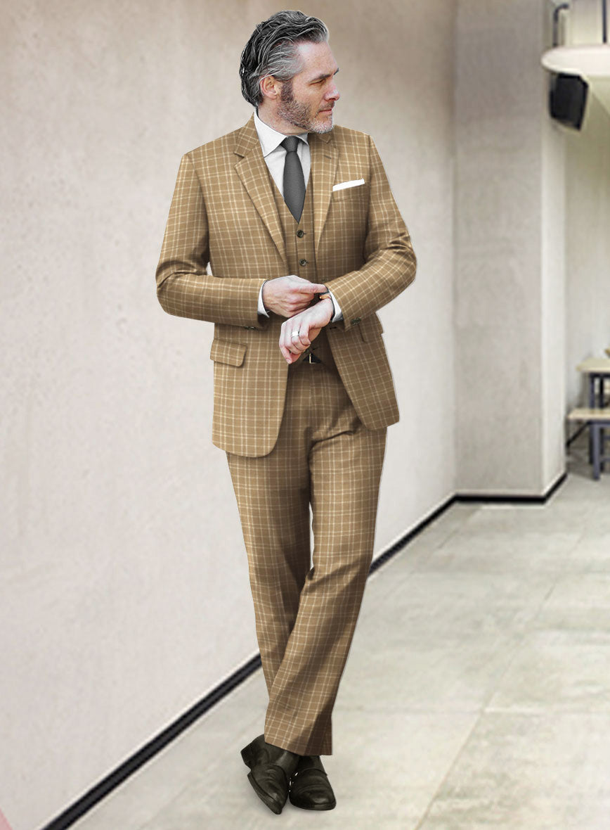 Italian Amirin Brown Wool Suit - StudioSuits