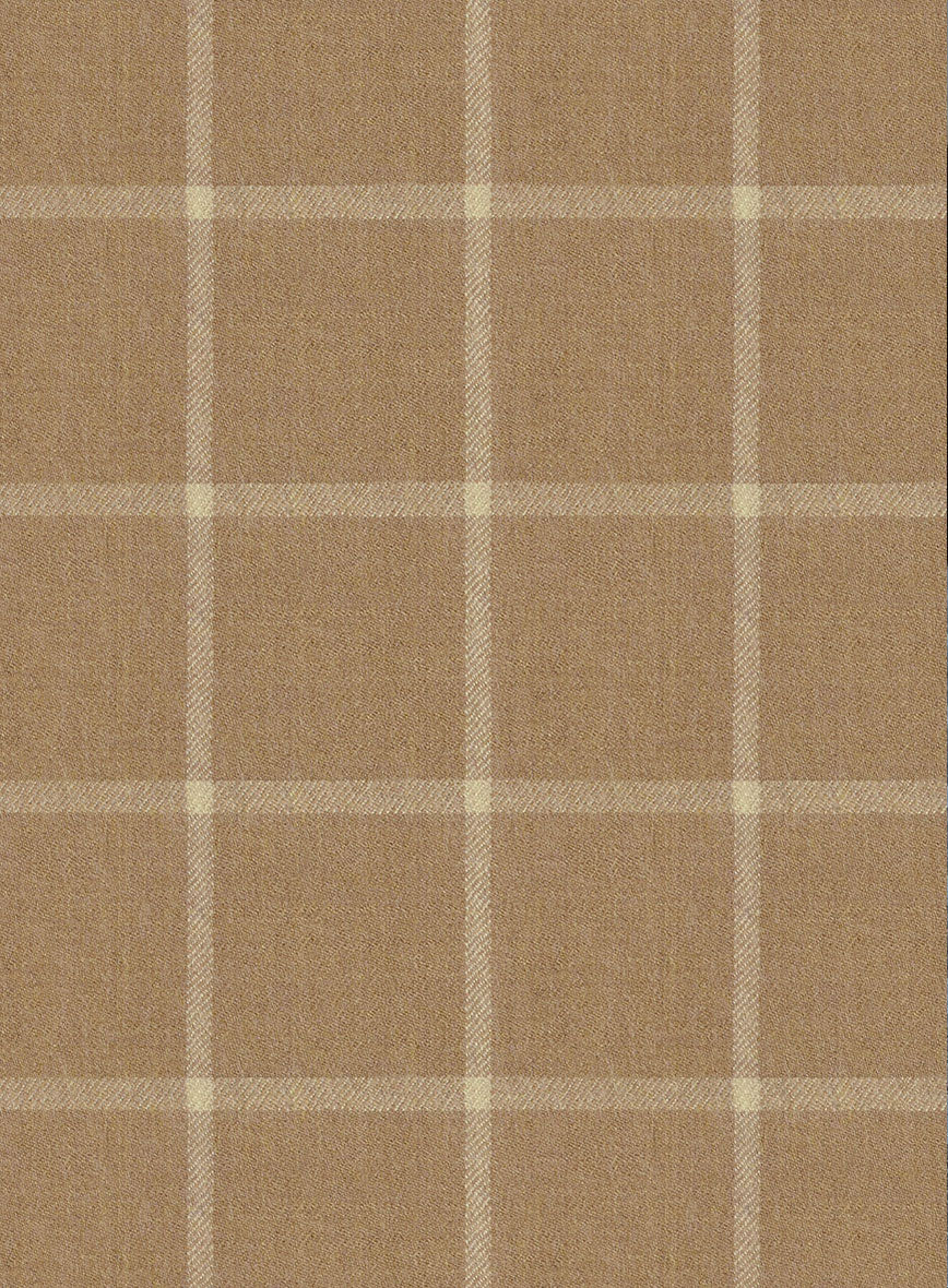 Italian Anbino Camel Brown Wool Jacket - StudioSuits