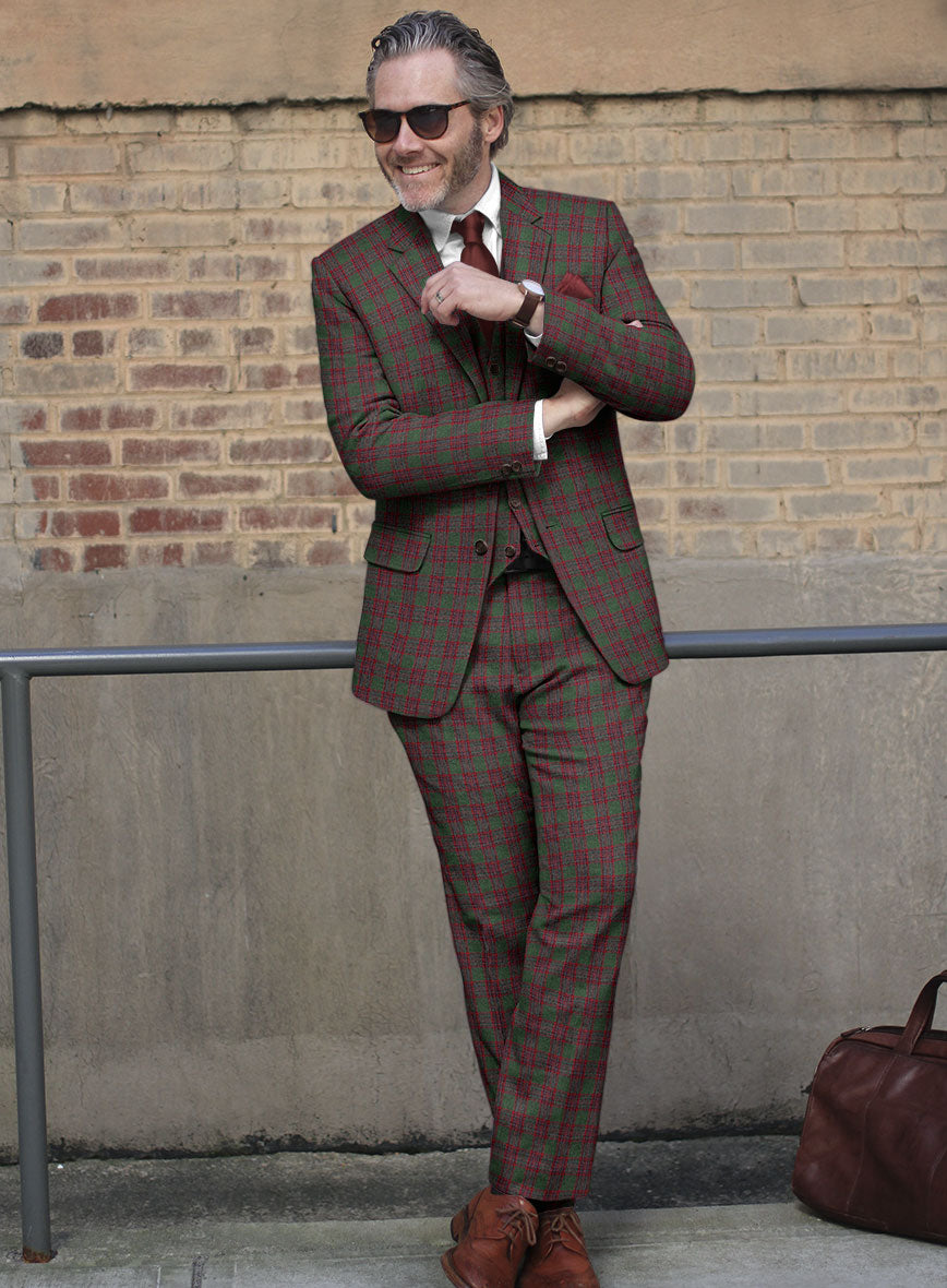 Italian Antio Checks Tweed Suit – StudioSuits