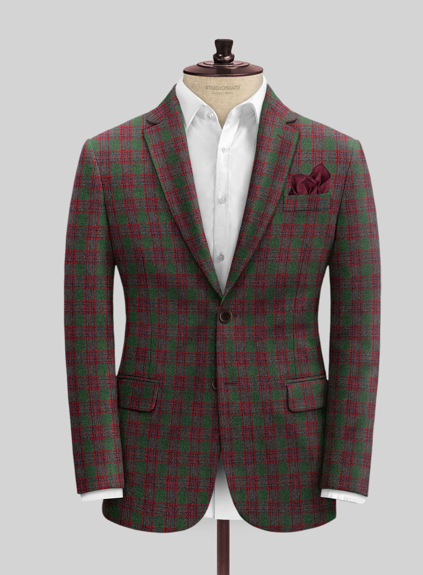 Italian Antio Checks Tweed Suit - StudioSuits