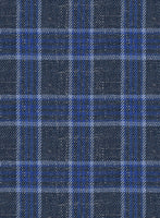 Italian Narodo Blue Wool Pants - StudioSuits