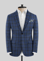 Italian Narodo Blue Wool Suit - StudioSuits