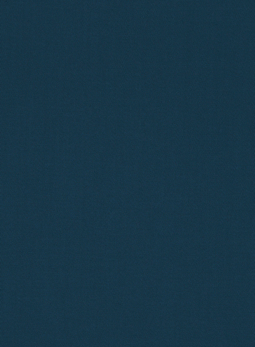 Italian Astronaut Blue Cotton Stretch Jacket - StudioSuits