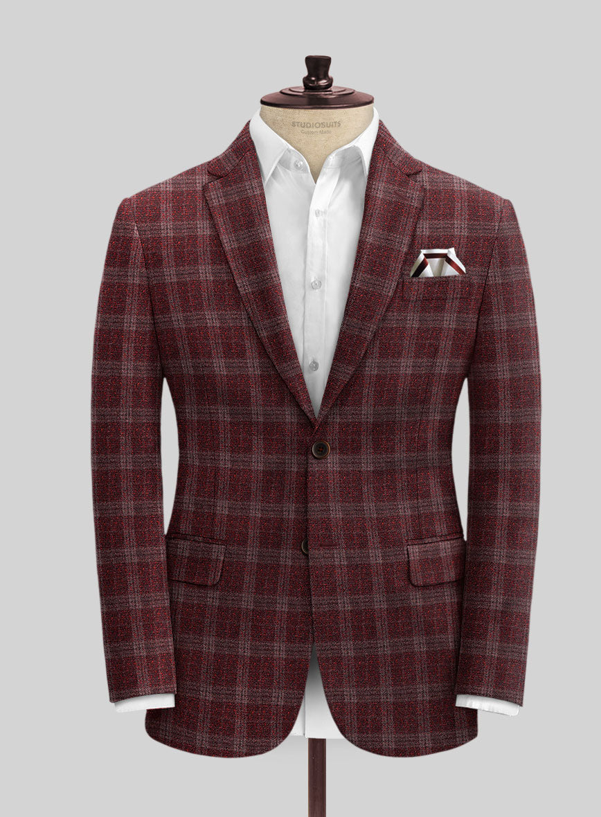 Italian Austor Checks Tweed Jacket - StudioSuits