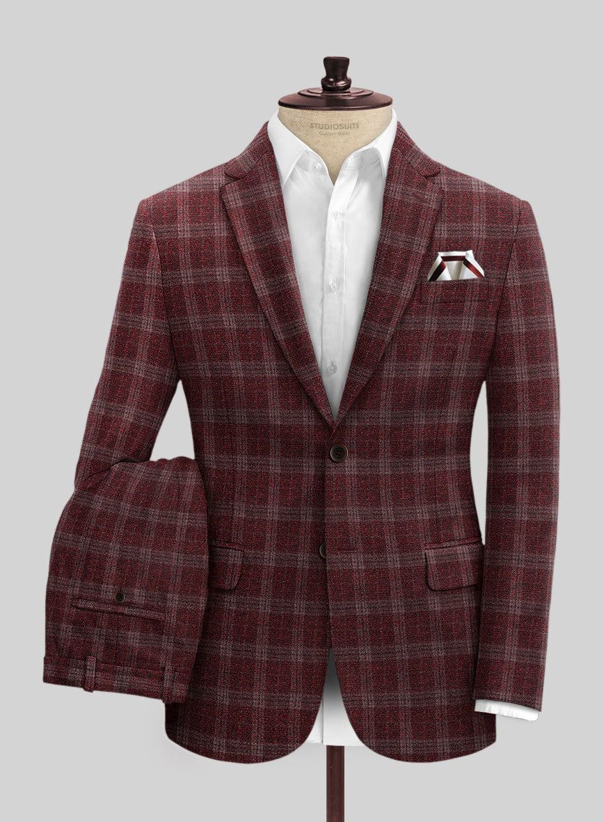 Italian Austor Checks Tweed Suit - StudioSuits