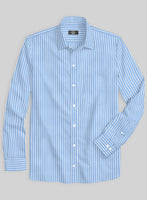 Italian Blue Class Stripe Shirt - StudioSuits