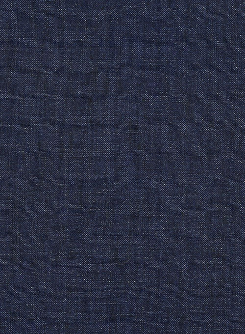Italian Blue Khyber Linen Jacket - StudioSuits