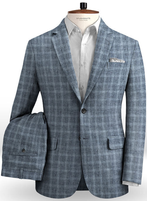 Italian Bridge Water Linen Suit - StudioSuits