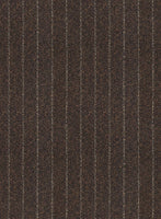 Italian Brown Stripe Clano Tweed Jacket - StudioSuits