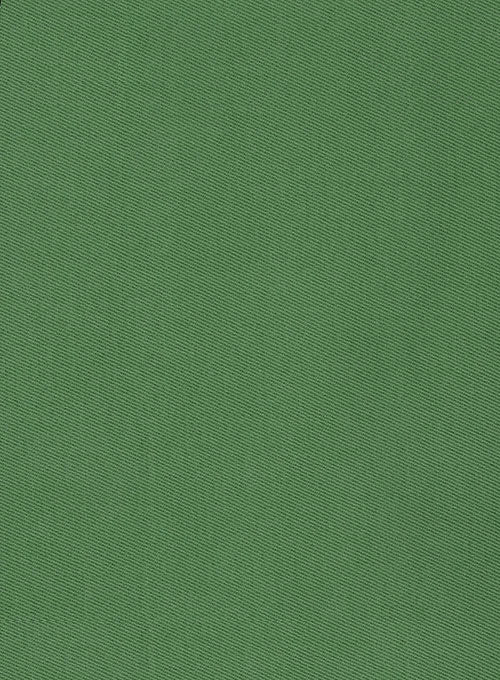 Italian Brushed Cotton Martin Green Pants - StudioSuits