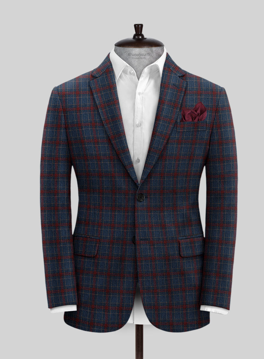 Italian Cellar Checks Tweed Jacket - StudioSuits