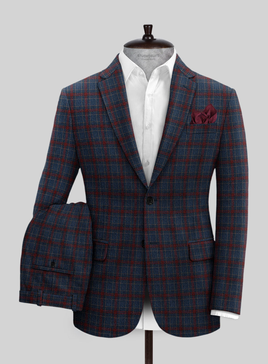 Italian Cellar Checks Tweed Suit - StudioSuits