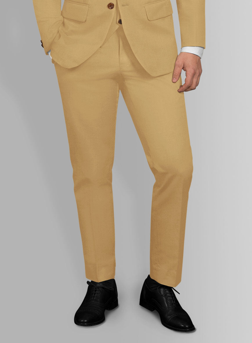 Italian Cider Brown Cotton Stretch Suit - StudioSuits