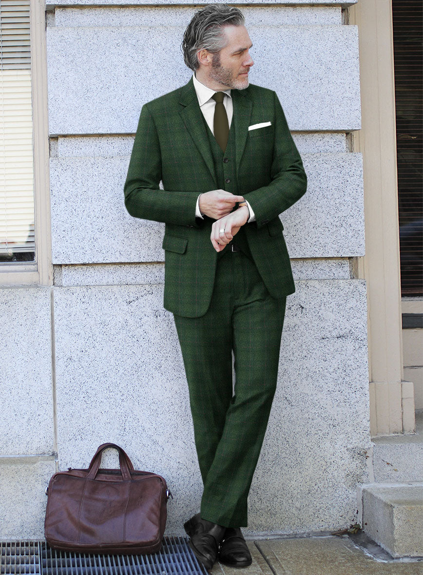 Italian Condro Checks Tweed Suit - StudioSuits