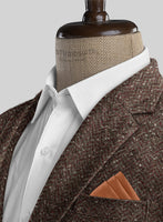 Italian Cosmic Brown Tweed Jacket - StudioSuits