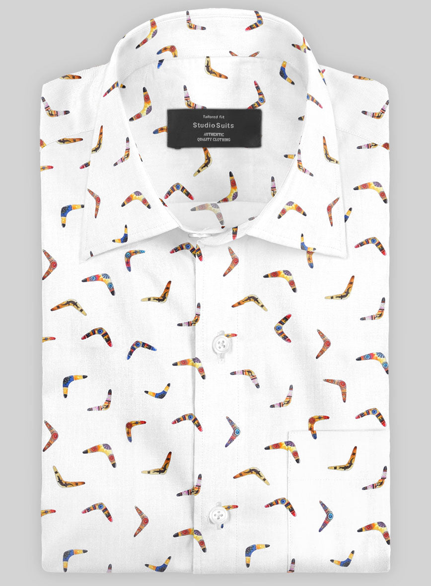 Italian Cotton Bomerang Shirt - StudioSuits