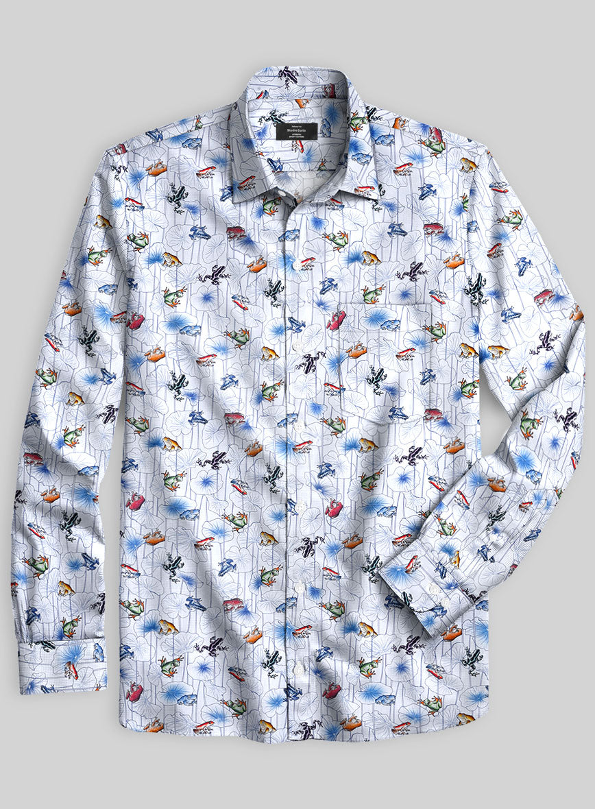 Italian Cotton Cope's Frog Shirt - StudioSuits