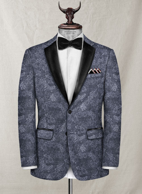 Italian Cotton Cunea Tuxedo Jacket - StudioSuits