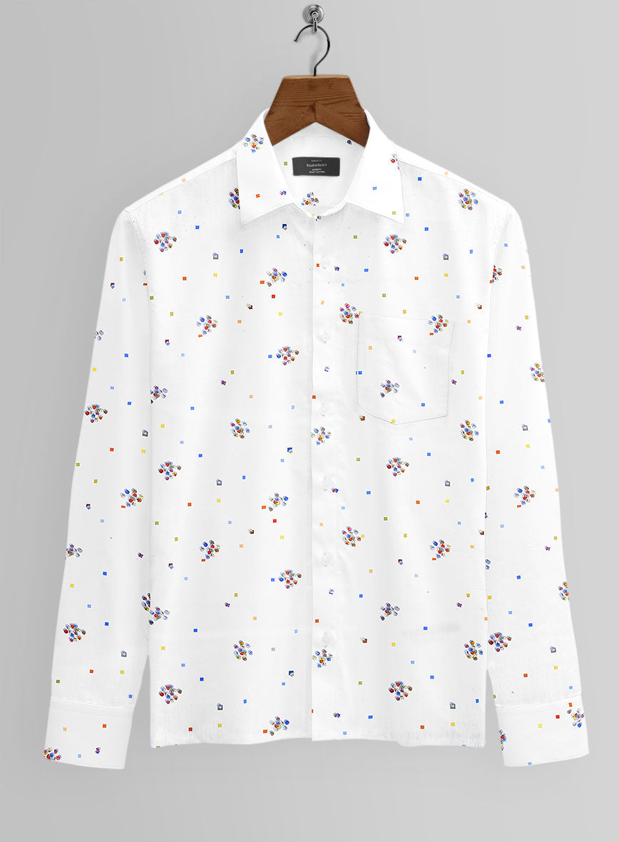 Italian Cotton Dice Galloping Shirt - StudioSuits