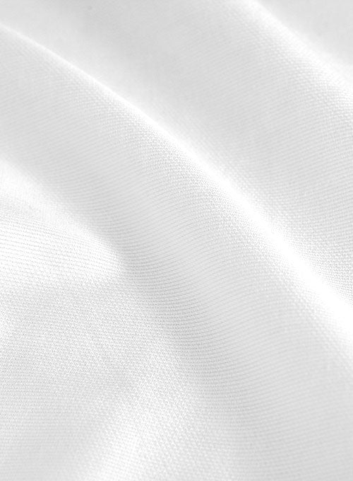 Italian Cotton Dobby Edvigo White Shirt - StudioSuits