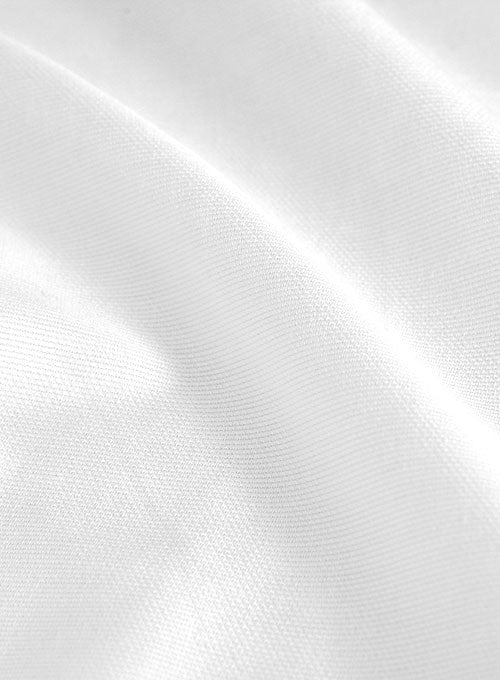 Italian Cotton Dobby Edvigo White Shirt