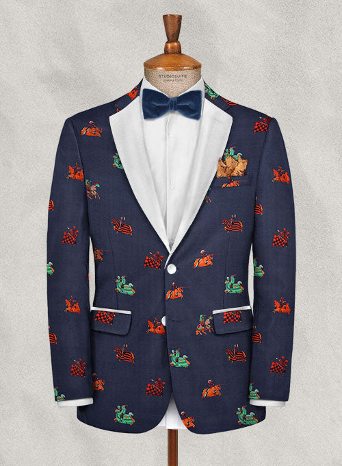 Italian Cotton Idoya Tuxedo Jacket - StudioSuits