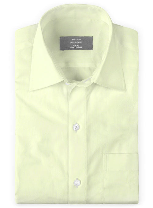 Italian Cotton Lemon Shirt - StudioSuits