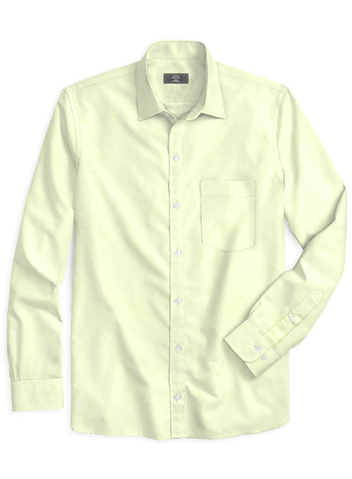 Italian Cotton Lemon Shirt - StudioSuits