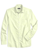 Italian Cotton Lemon Shirt - StudioSuits