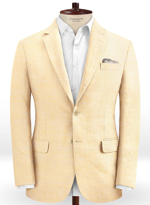 Italian Cotton Linen Silk Pladdo Jacket - StudioSuits