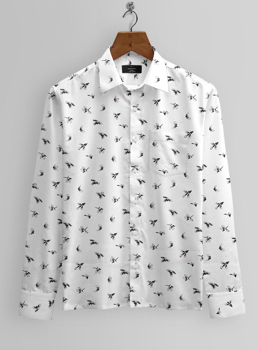 Italian Cotton Magpie Shirt - StudioSuits
